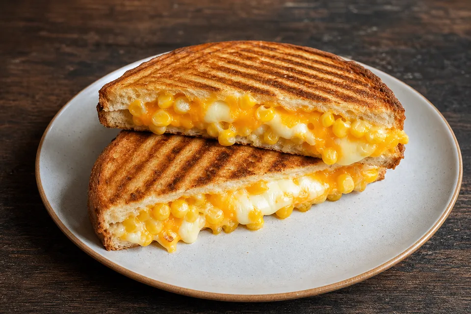 Cheddarlı Kaşarlı Mısırlı Tost