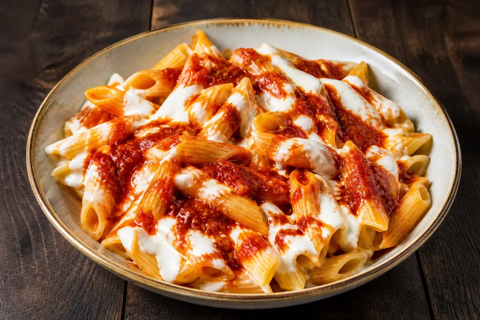 Salçalı Yoğurtlu Penne
