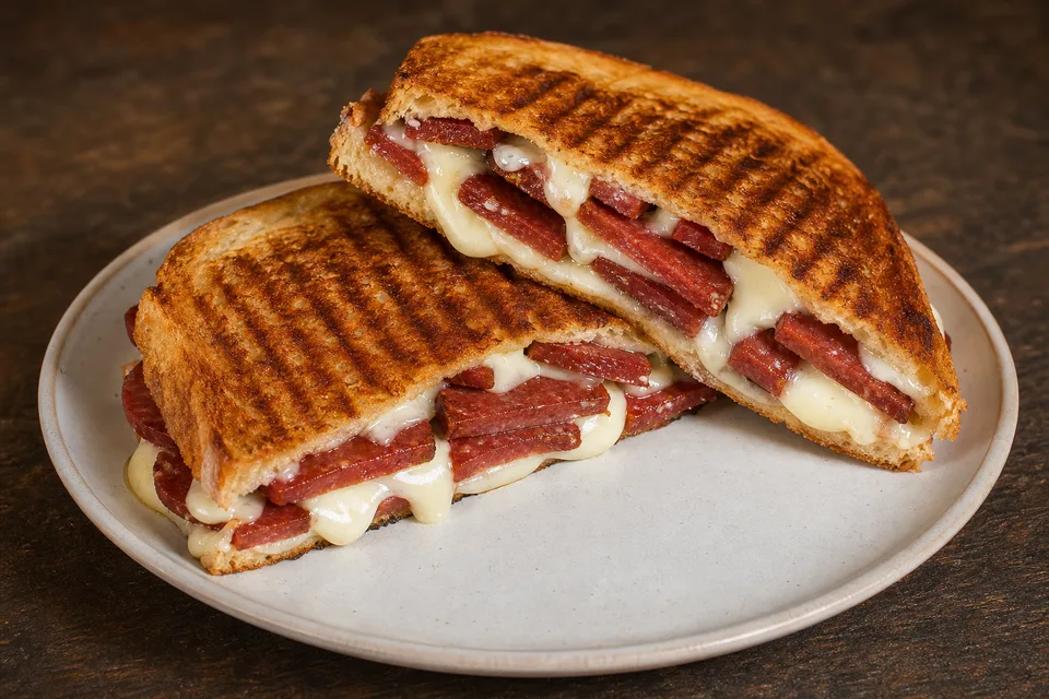 Sucuklu Kaşarlı Tost
